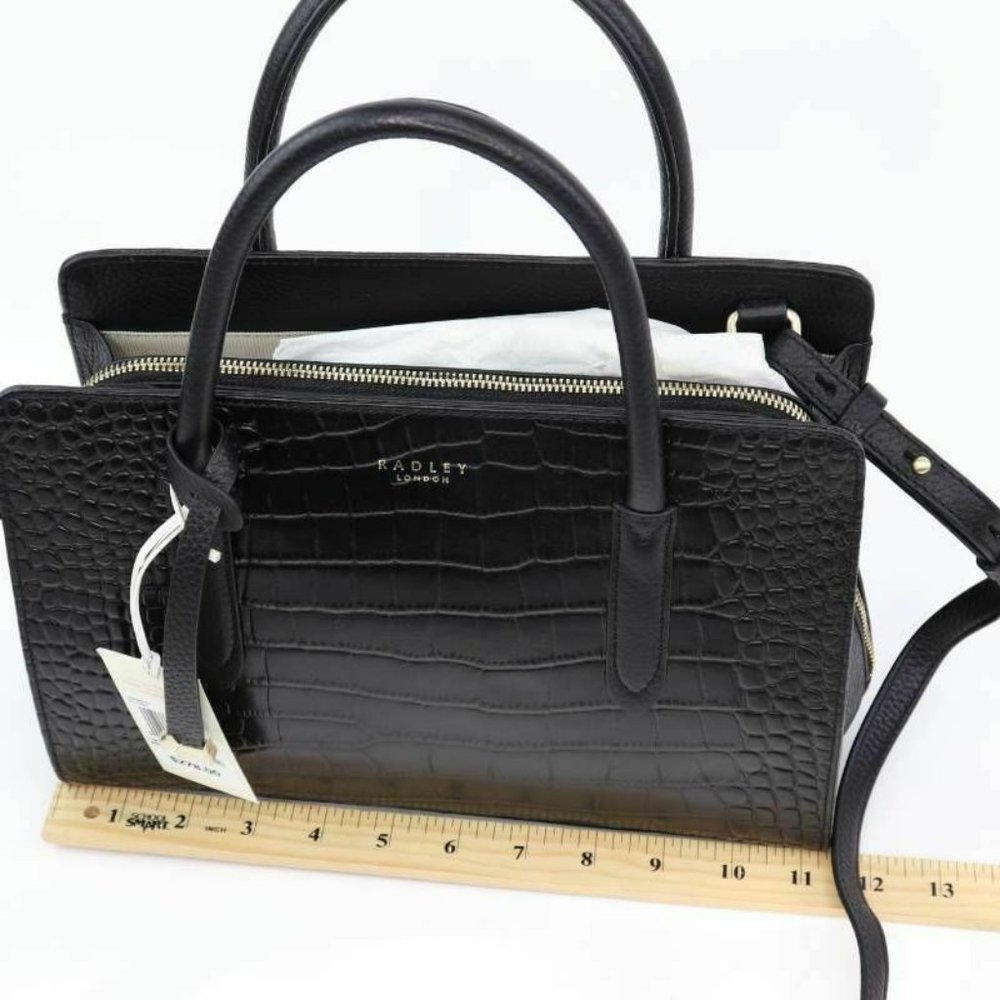 Radley Womens Liverpool Street Satchel Handbag Bla - Picture 3 of 9